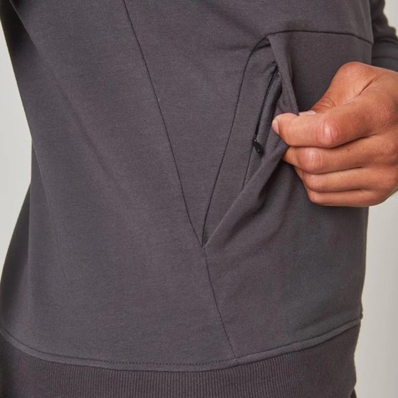 MPG Unwind Crew Neck Sweatshirt Pullover w/ Front Pocket - Asphalt - SIZE M NWOT - Picture 6 of 8